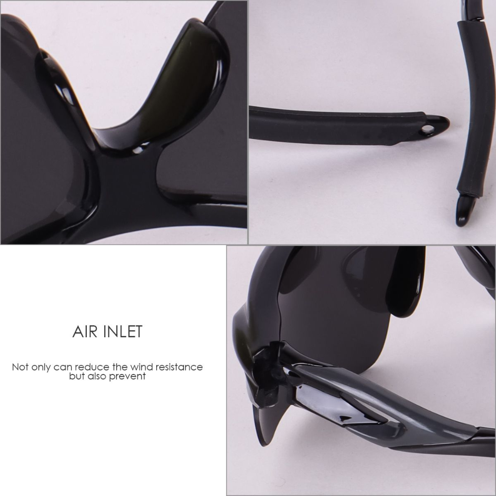 SOPRO VISION LIGHTWEIGHT SPORTS SUNGLASSES FOR ATHLETES (BLACK & SILVER)