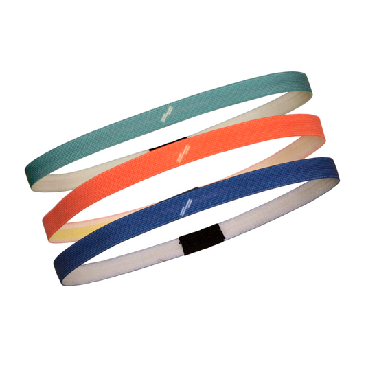 SOPRO MULTICOLOR ELASTIC HEADBAND SET OF 3 BANDS