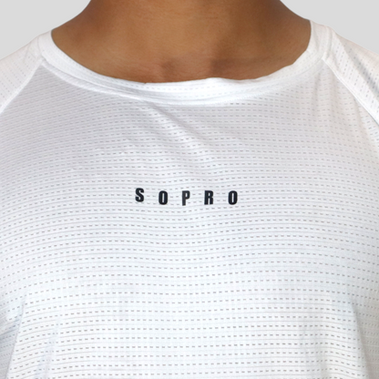 SOPRO "THE JERA" SPORTS TSHIRT FOR MEN IN WHITE COLOR