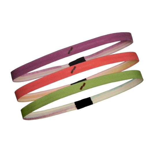 SOPRO MULTICOLOR ELASTIC HEADBAND SET OF 3 BANDS