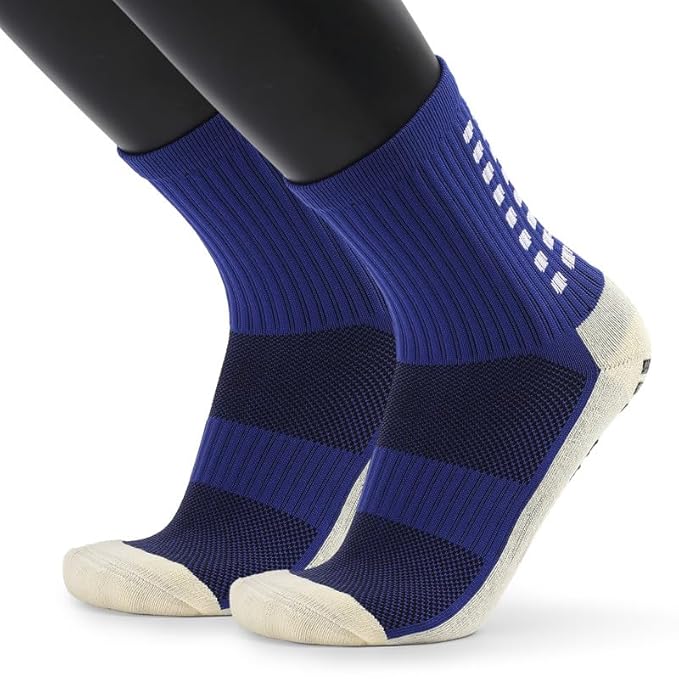 SPR.15 COTTON GRIP SOCKS | CREW SOCKS (Red)