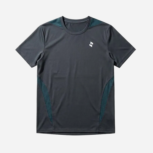 FLAT LAY IMAGE OF SOPRO COREFLEX GRAPHITE TSHIRT